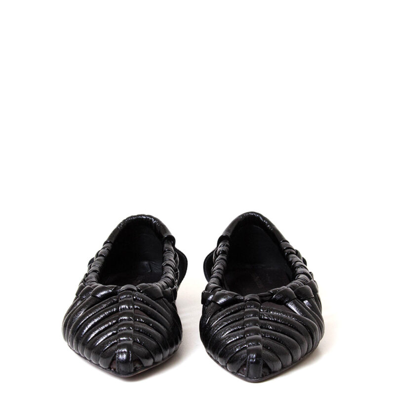 Ontoria Aden Women's Woven Leather Flat - Comfortable & Stylish Everyday Flats - Image 3