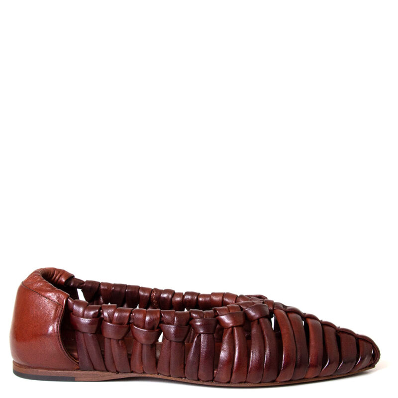 Ontoria Aden Women's Woven Leather Flat - Stylish & Comfortable Everyday Flats