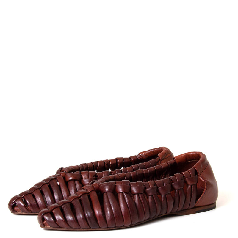 Ontoria Aden Women's Woven Leather Flat - Stylish & Comfortable Everyday Flats - Image 2