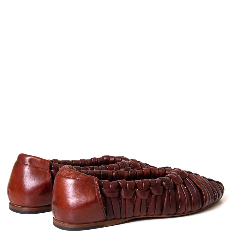 Ontoria Aden Women's Woven Leather Flat - Stylish & Comfortable Everyday Flats - Image 4