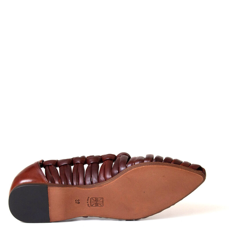 Ontoria Aden Women's Woven Leather Flat - Stylish & Comfortable Everyday Flats - Image 5